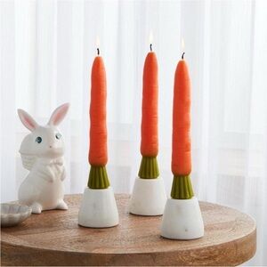 New Threshold Easter Carrot Candles Set of 6